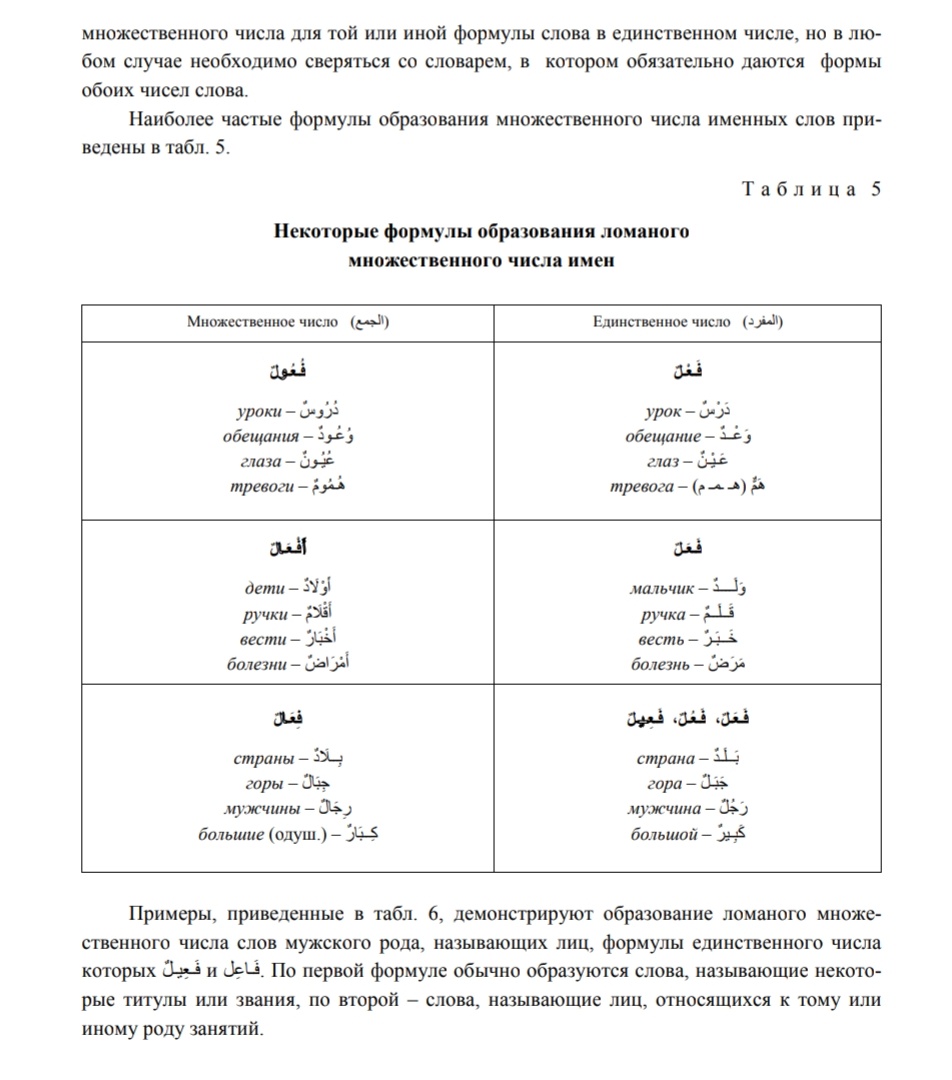 Арабский язык: 4.1. Имя: Имя